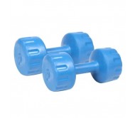 Bodymaxx Colored PVC Vinyal Dumbells 3 Kg X 2 No. For Home Gym Exercises ,Multicolor 